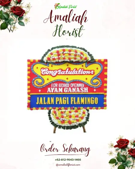 Sewa Papan Bunga Baadia
